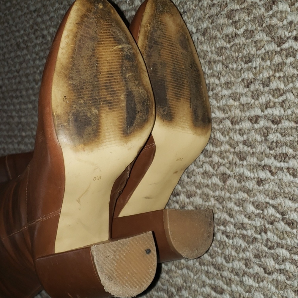 Guess real leather cognac color knee hi boots - Picture 6 of 7